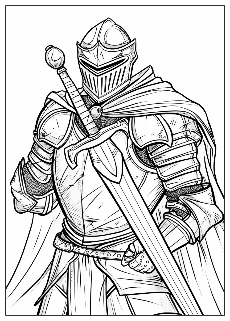 Knight Coloring Pages-15