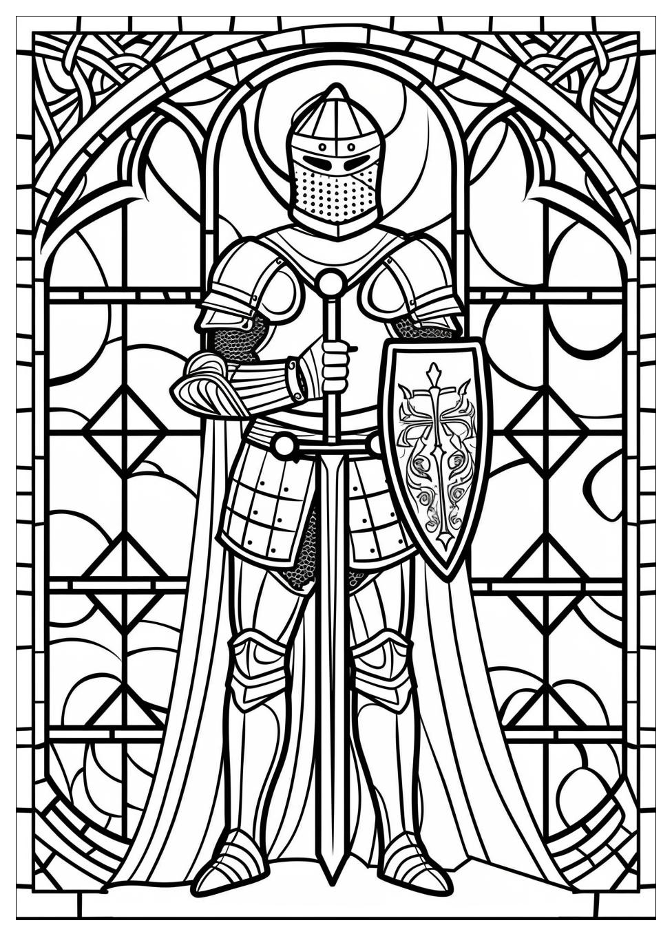 Knight Coloring Pages-3