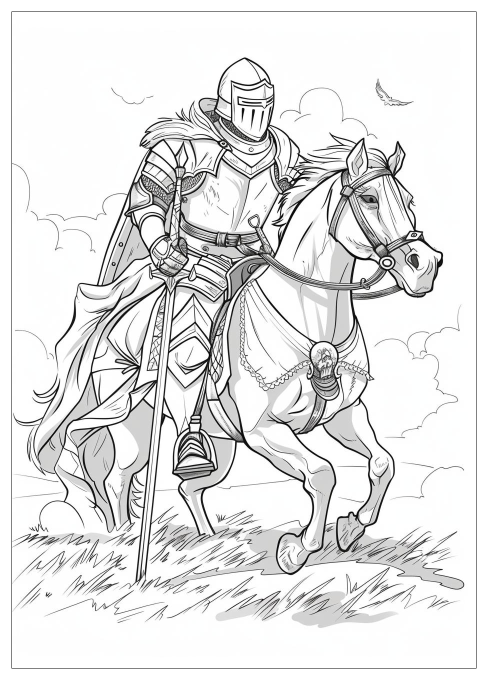 Knight Coloring Pages-5