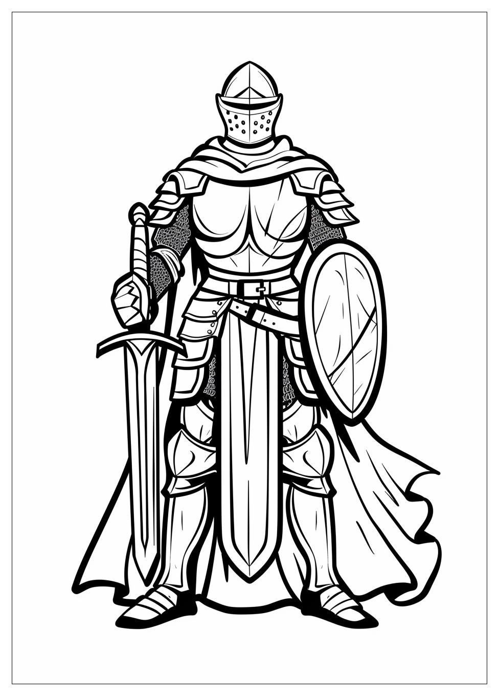 Knight Coloring Pages-9