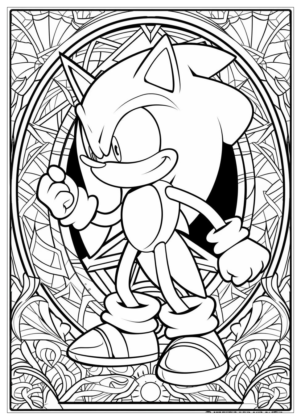 Knuckles Coloring Pages-11