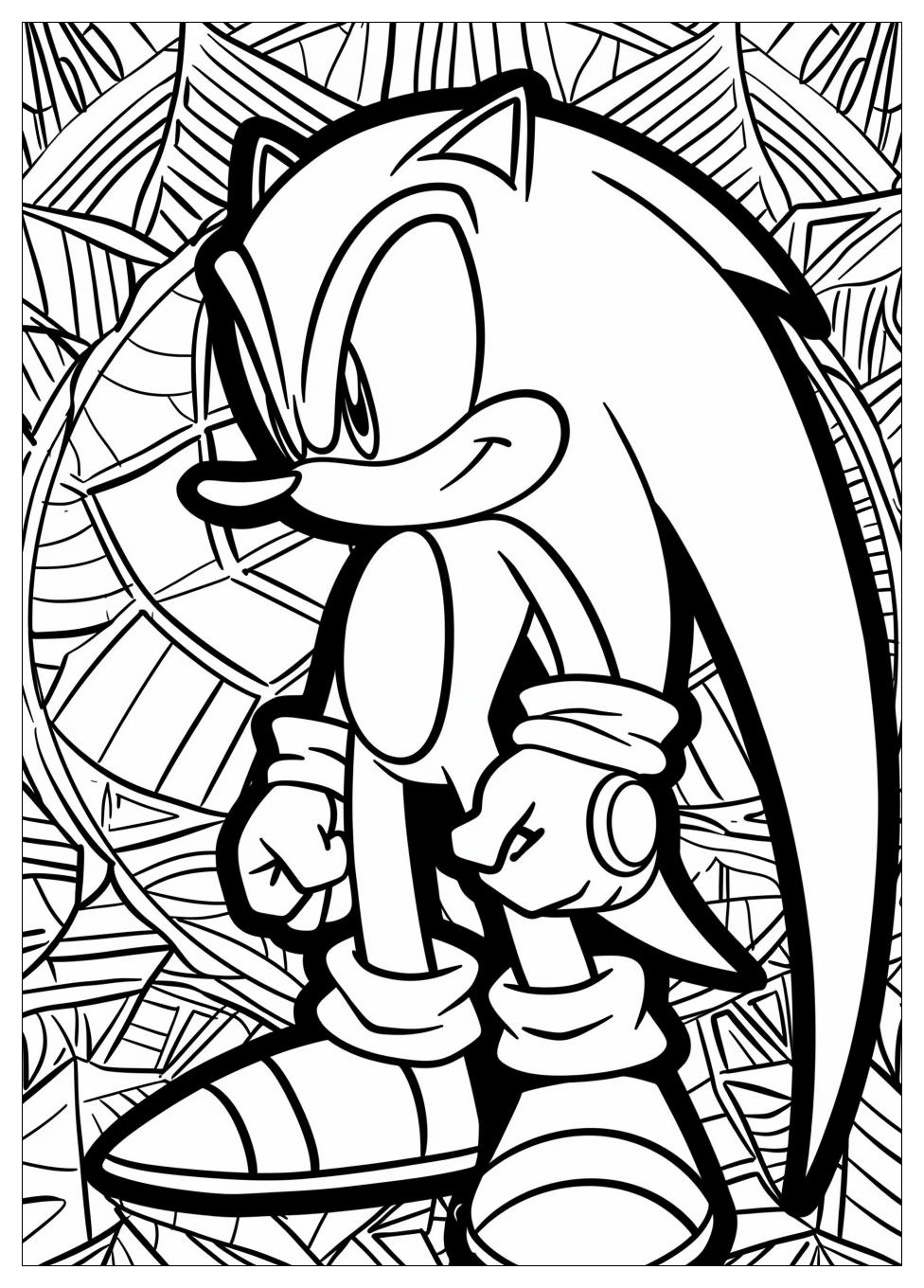 Knuckles Coloring Pages-12