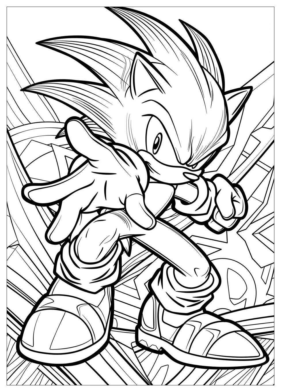 Knuckles Coloring Pages-17