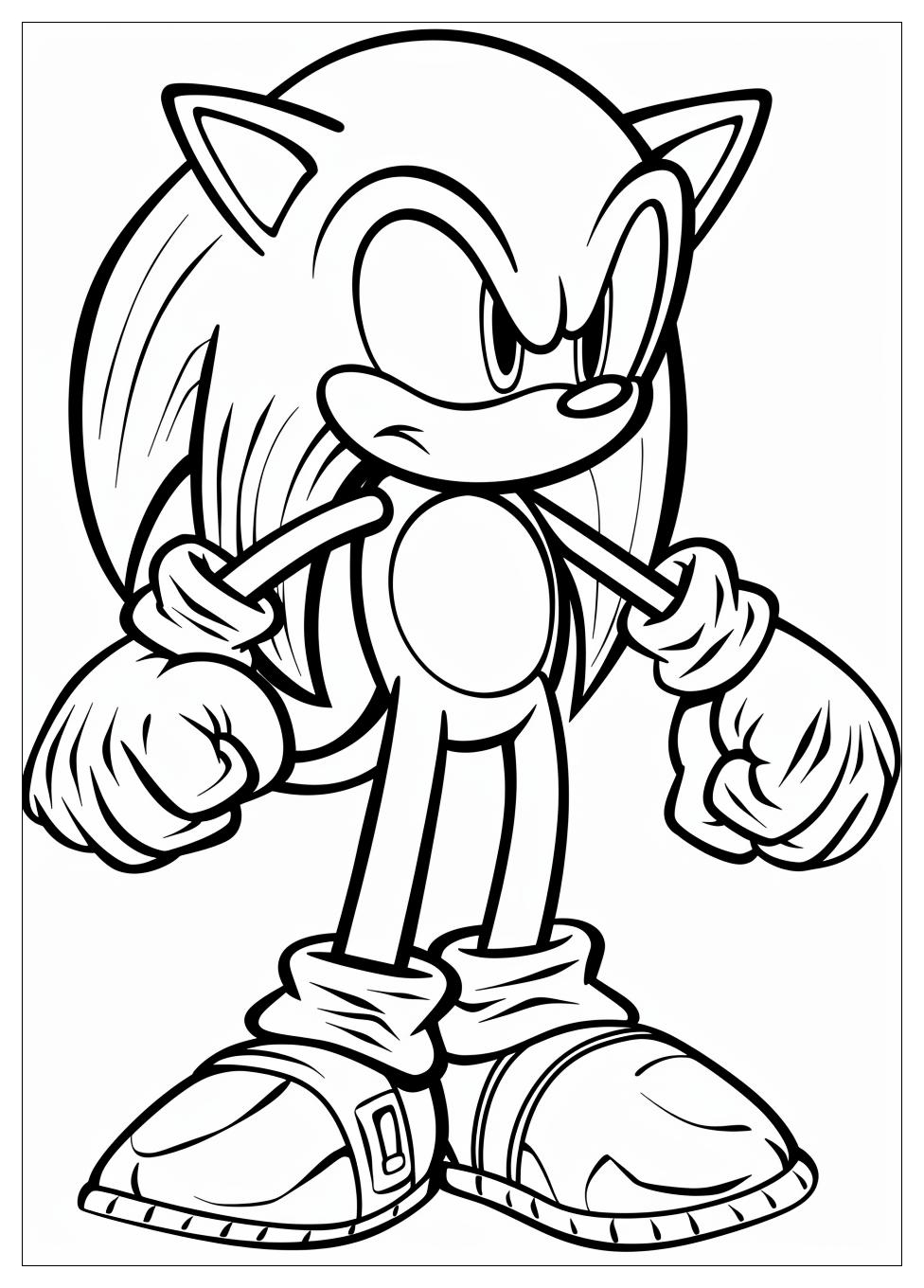 Knuckles Coloring Pages-2