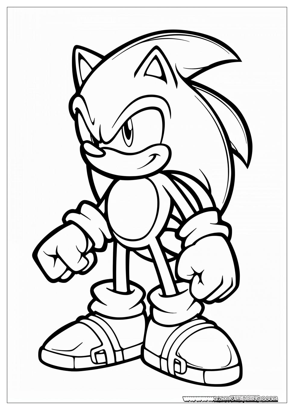 Knuckles Coloring Pages-3