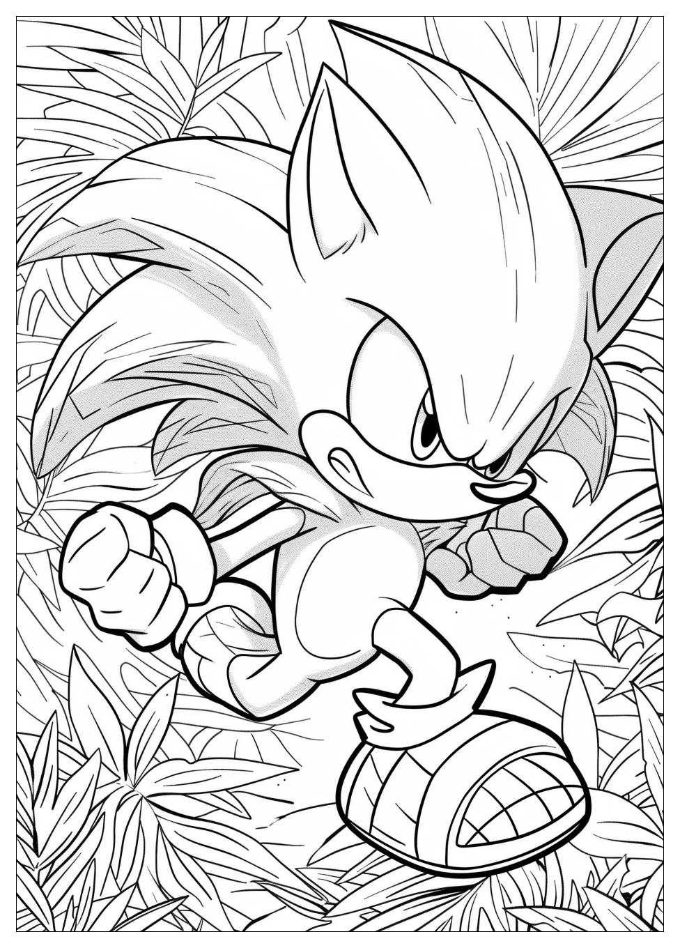 Knuckles Coloring Pages-5