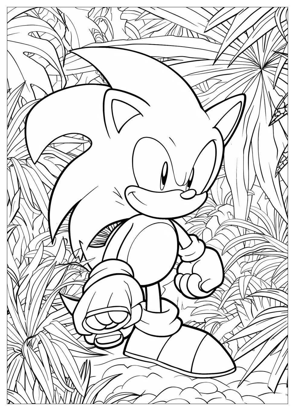 Knuckles Coloring Pages-7