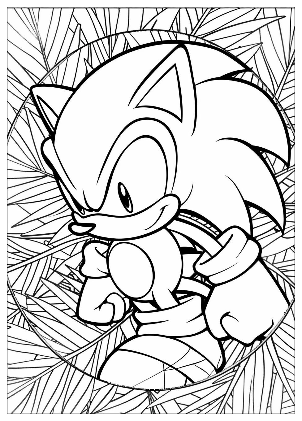 Knuckles Coloring Pages-8