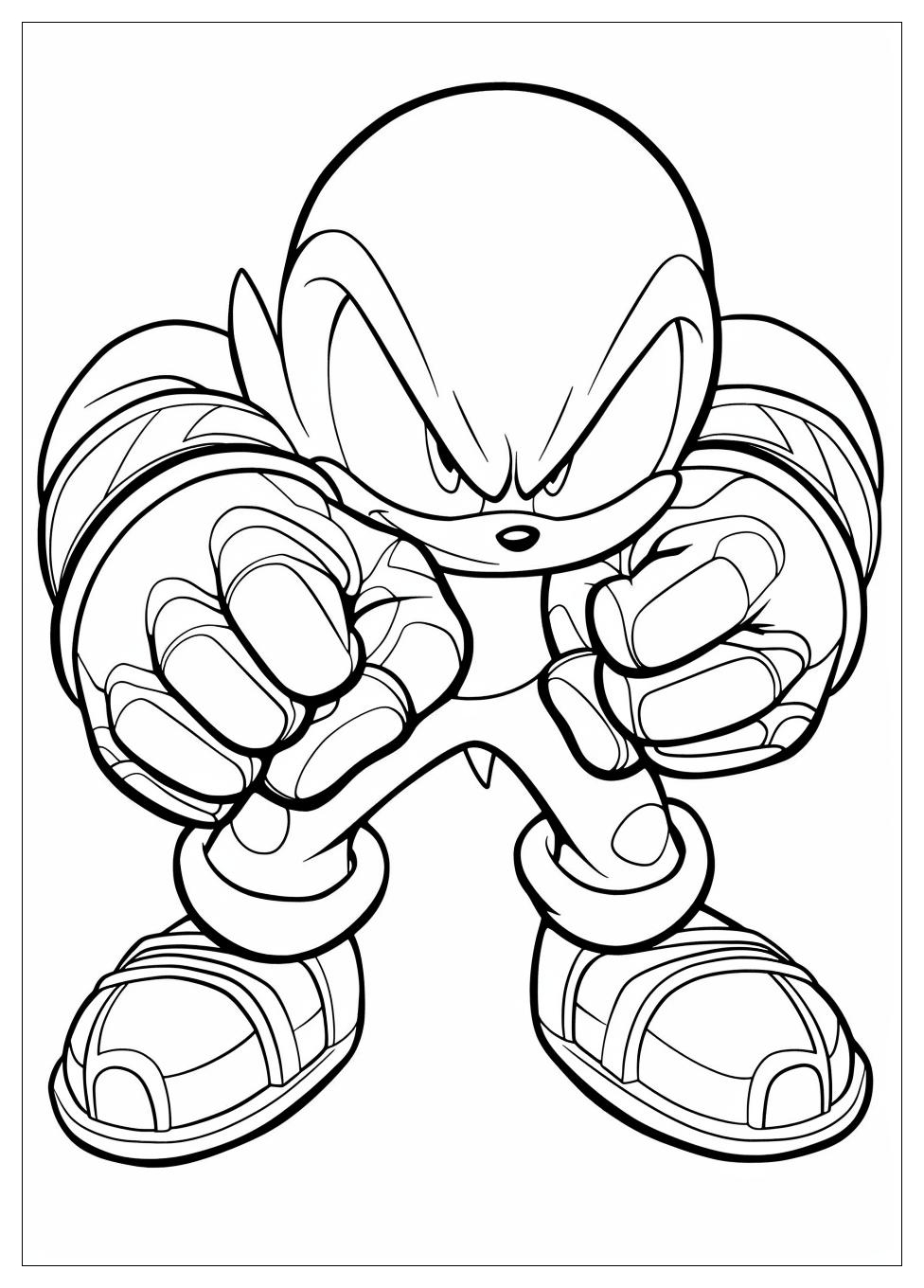 Knuckles Coloring Pages-9