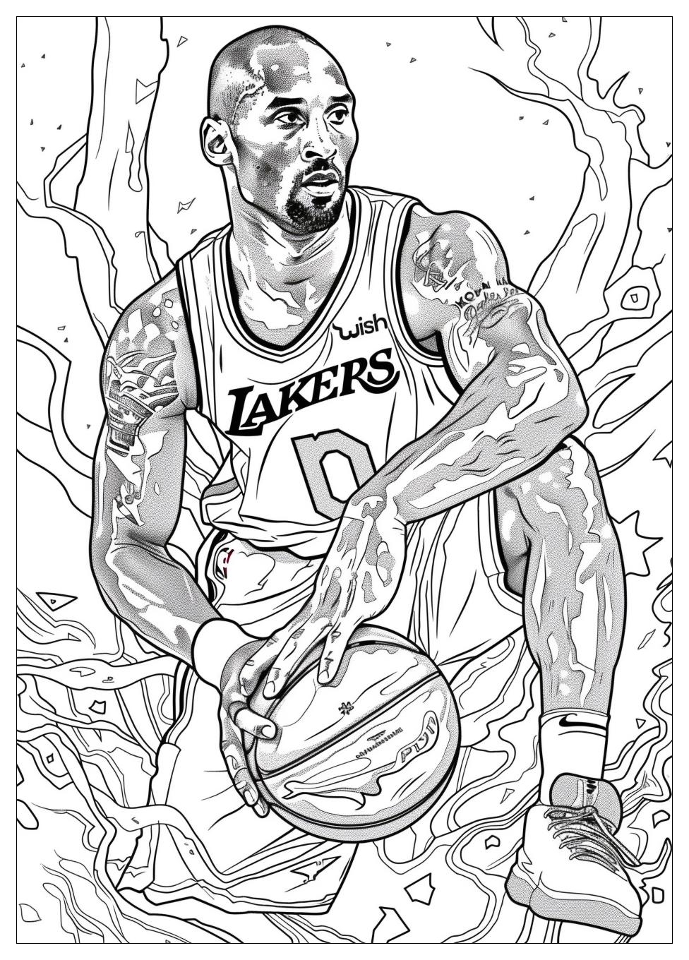 Kobe Bryant Coloring Pages-13