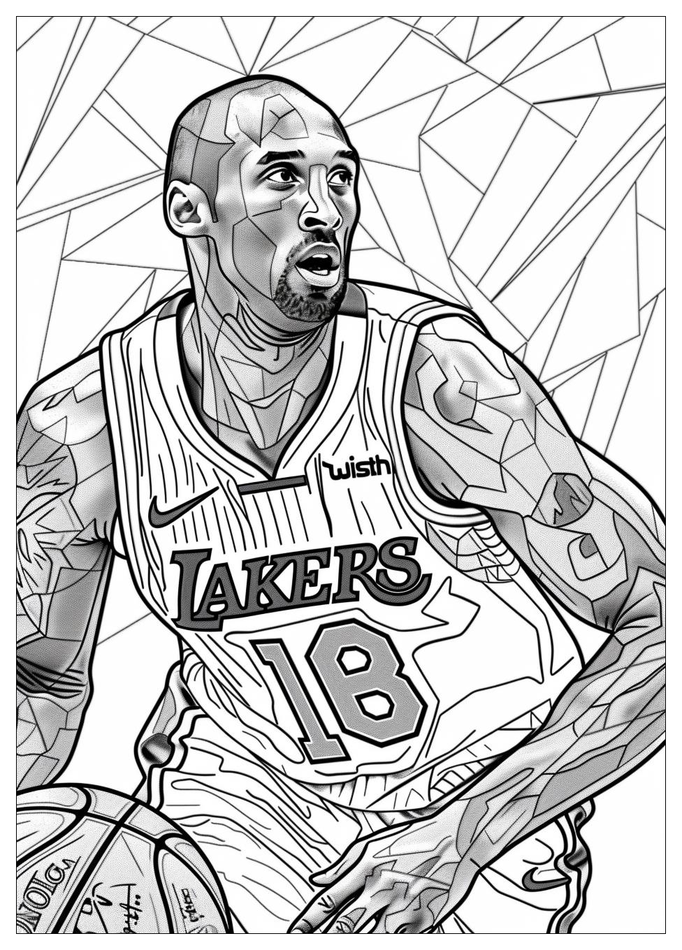 Kobe Bryant Coloring Pages-19