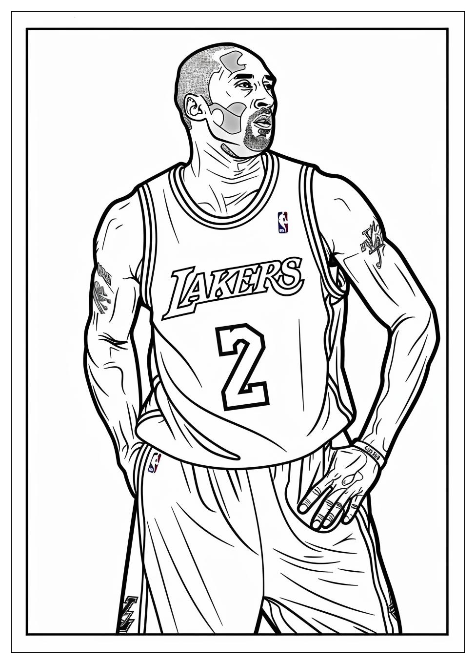 Kobe Bryant Coloring Pages-6