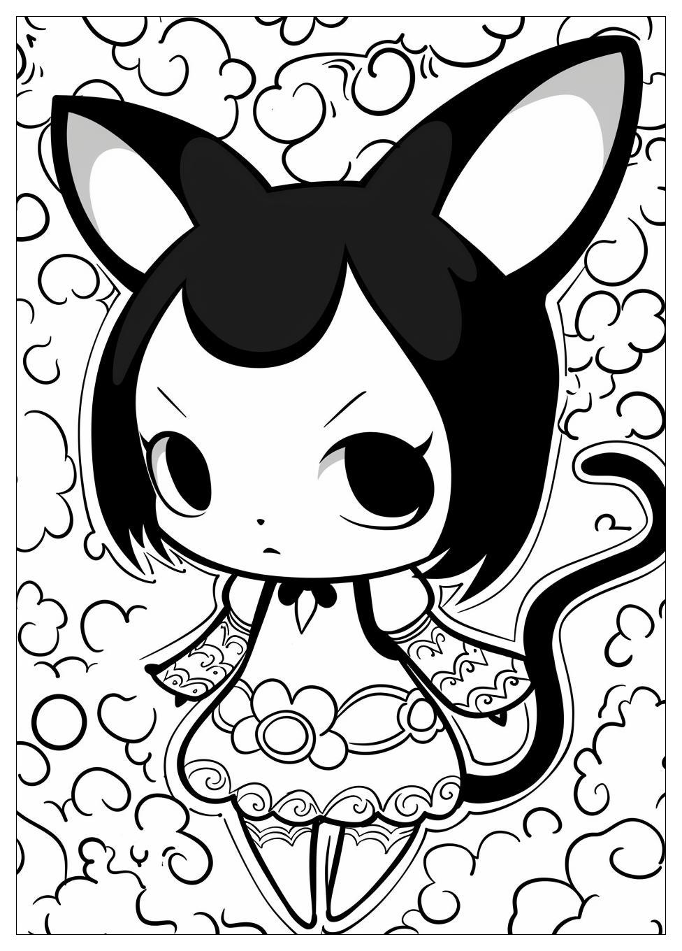 Kuromi Coloring Pages-11