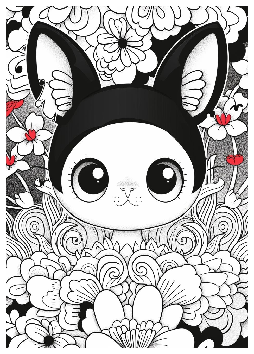 Kuromi Coloring Pages-6