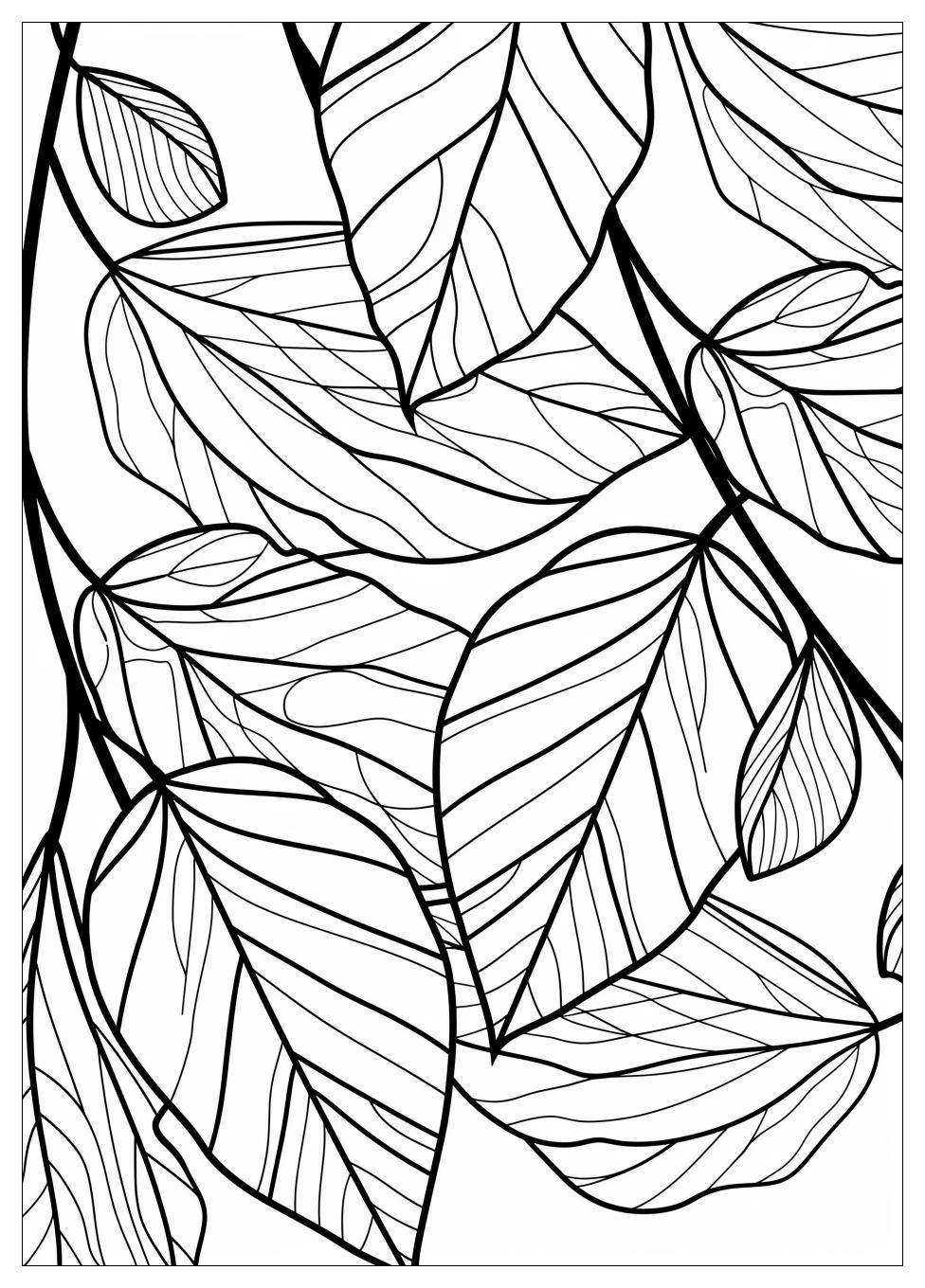 Leaf Coloring Pages-1