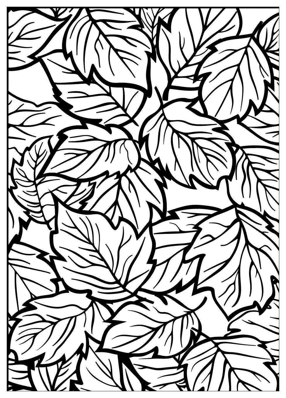 Leaf Coloring Pages-12