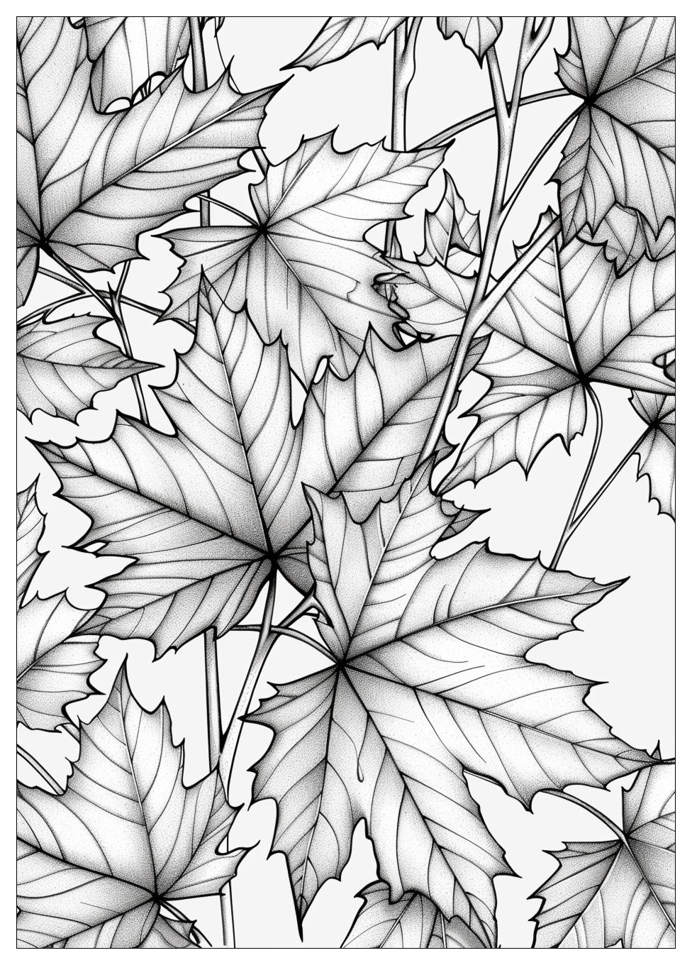 Leaf Coloring Pages-15