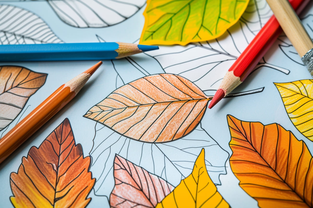 Leaf Coloring Pages