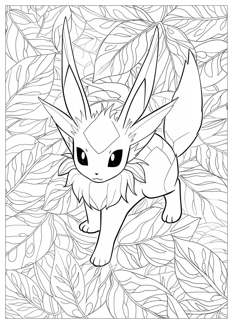 Leafeon Coloring Pages-10