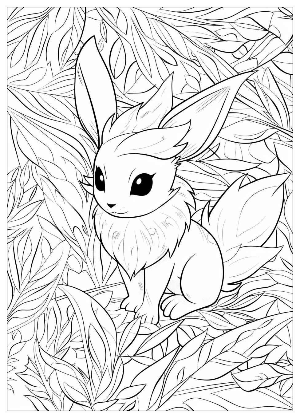 Leafeon Coloring Pages-11