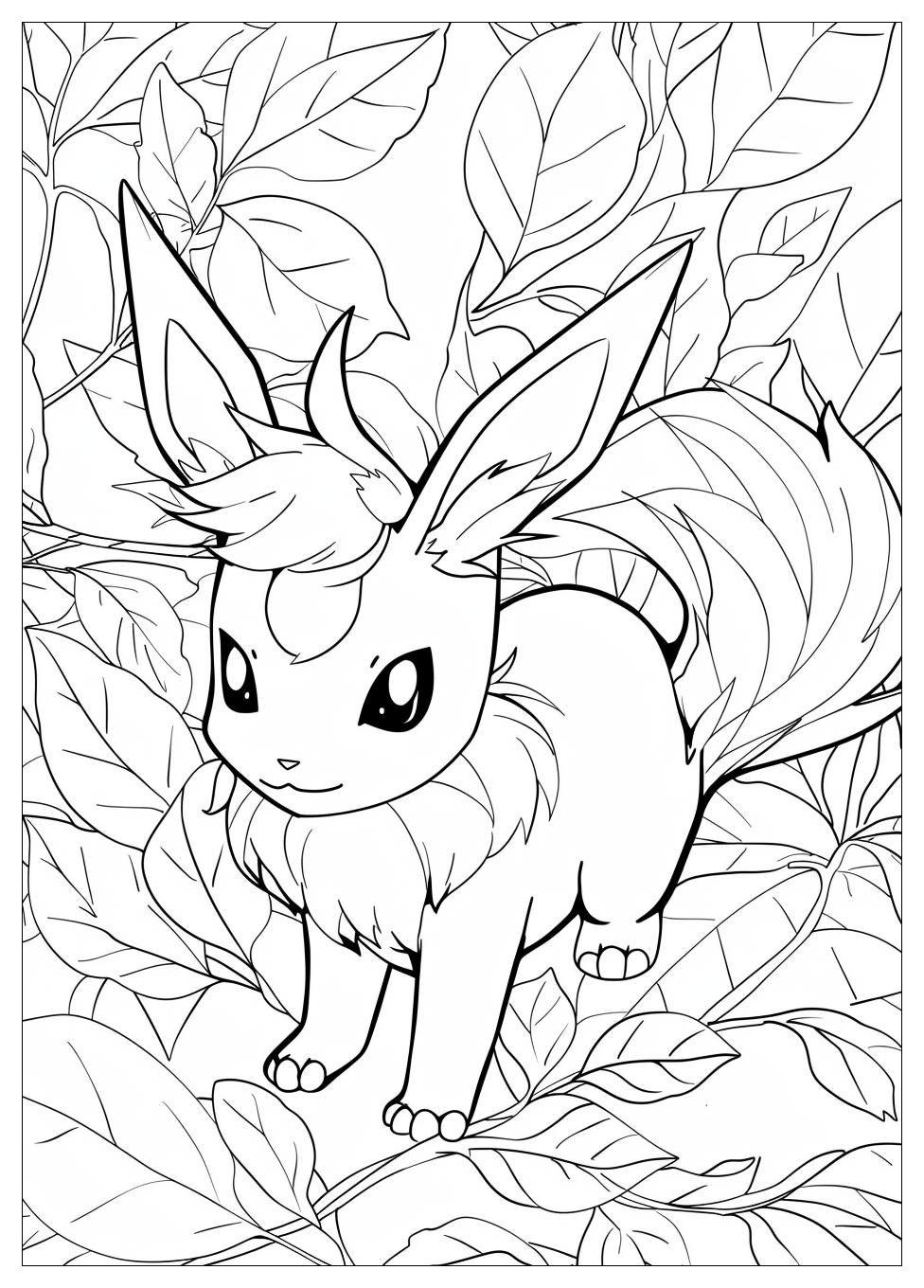 Leafeon Coloring Pages-12