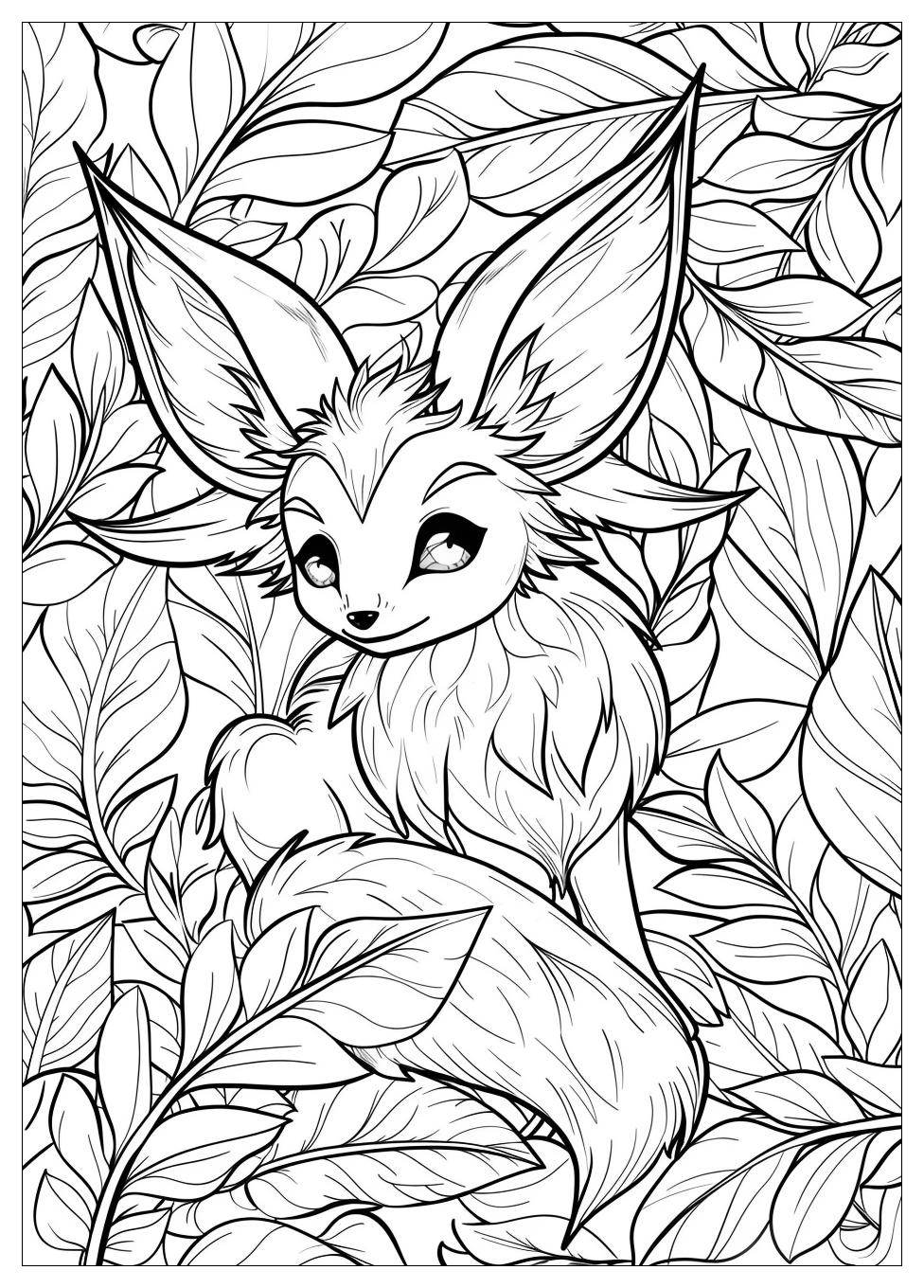 Leafeon Coloring Pages-13