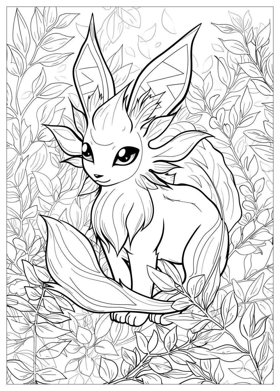 Leafeon Coloring Pages-14