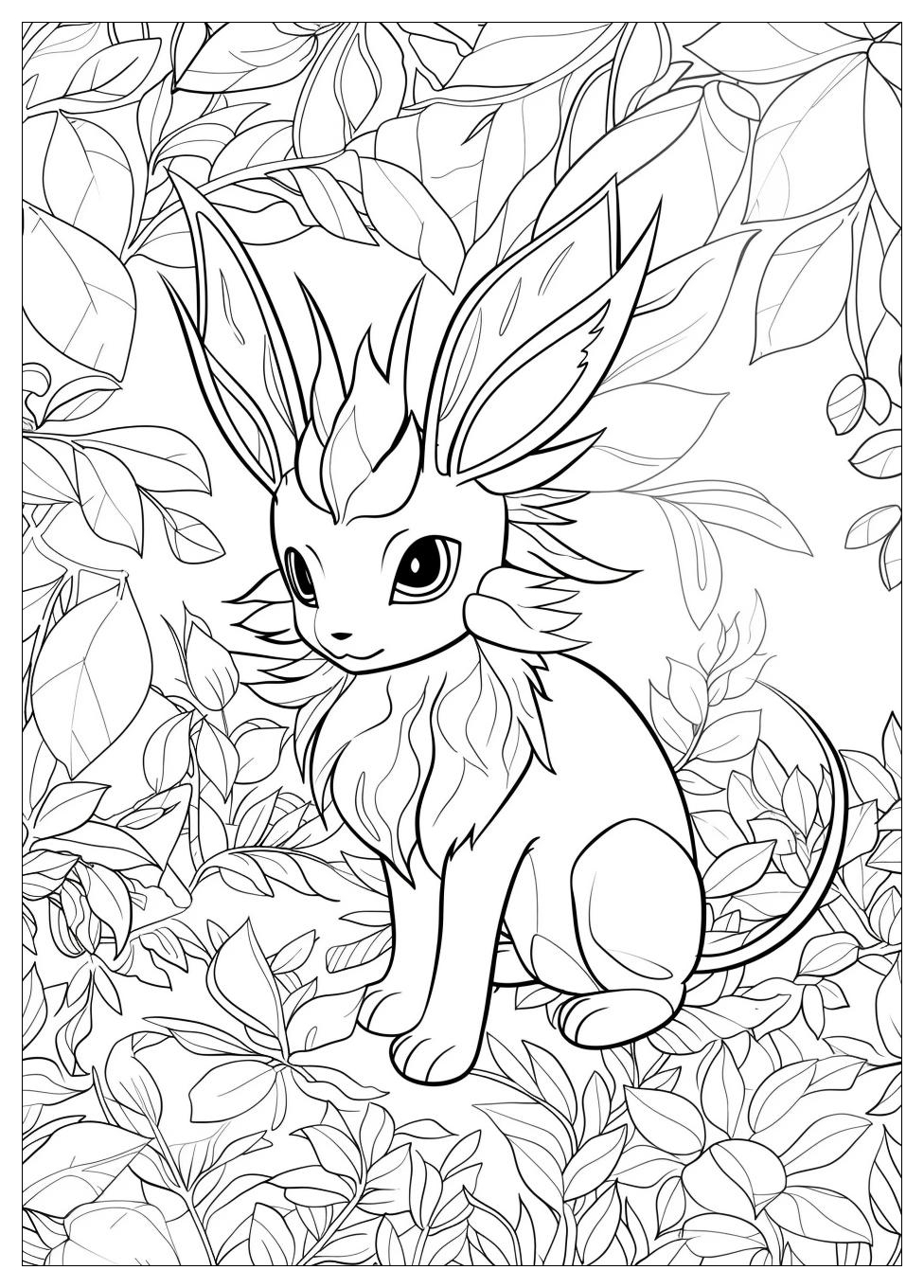 Leafeon Coloring Pages-15