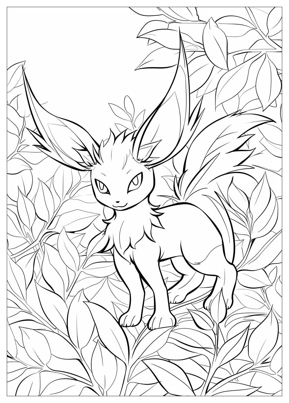 Leafeon Coloring Pages-16