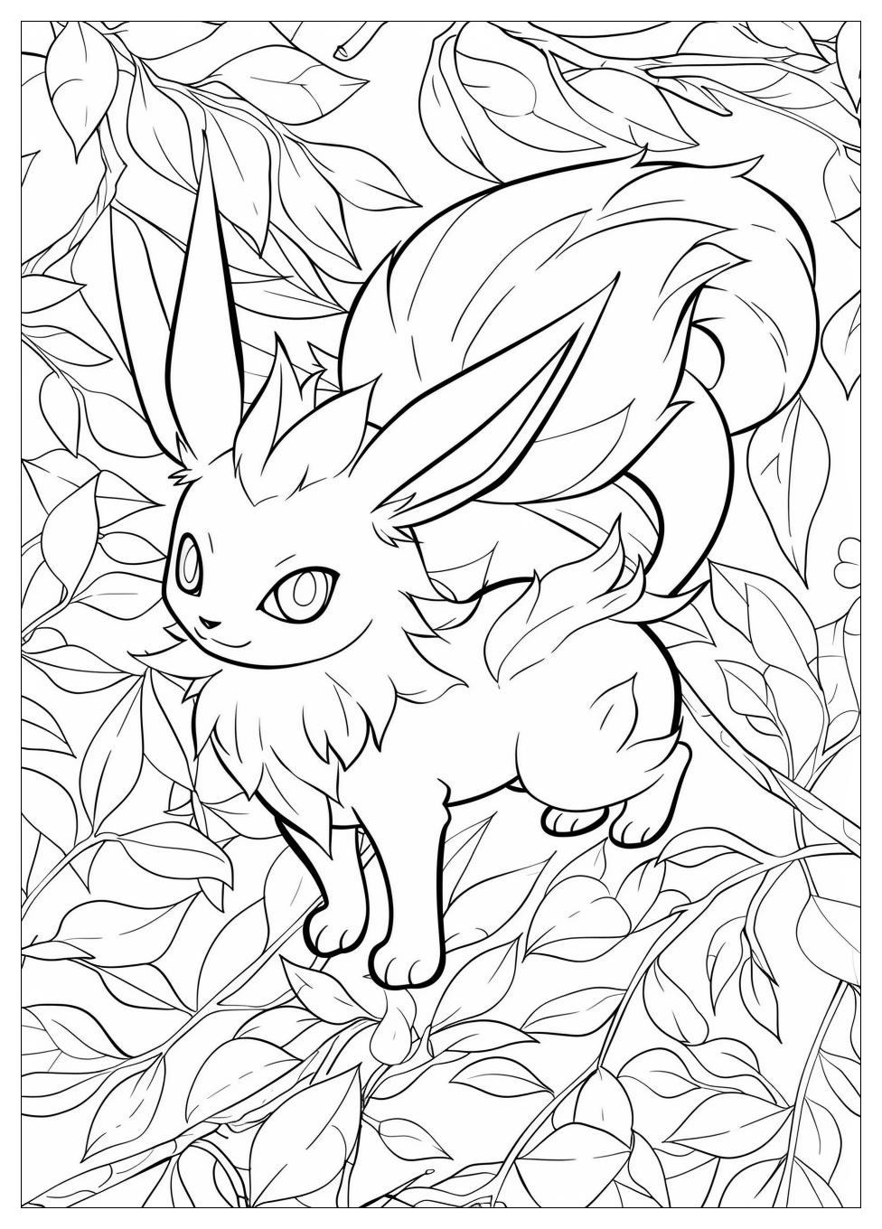 Leafeon Coloring Pages-18