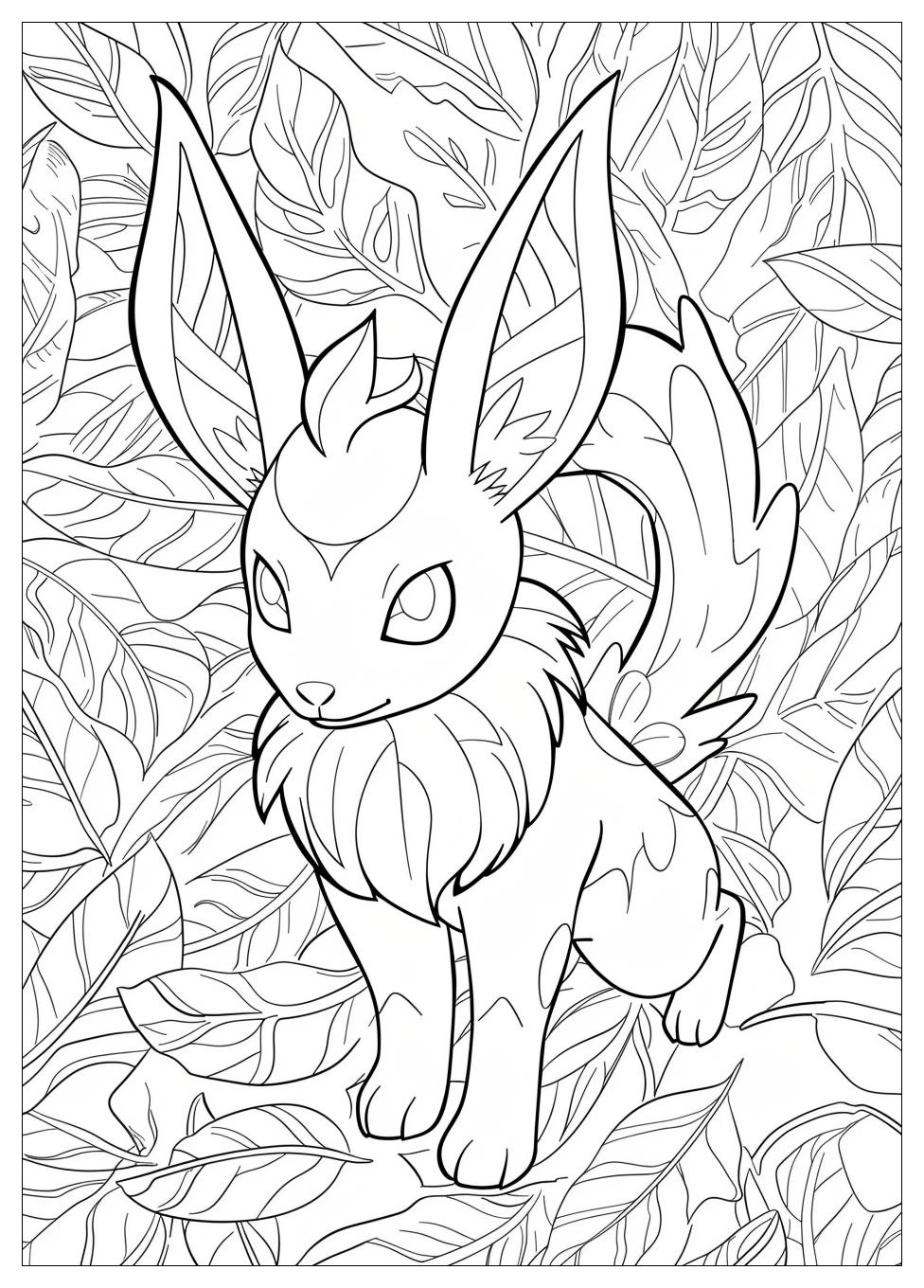 Leafeon Coloring Pages-19