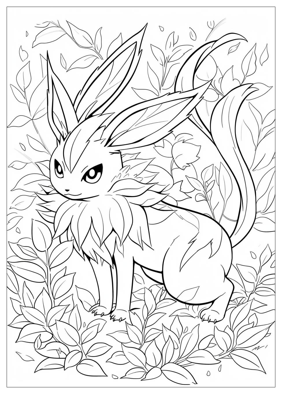 Leafeon Coloring Pages-20