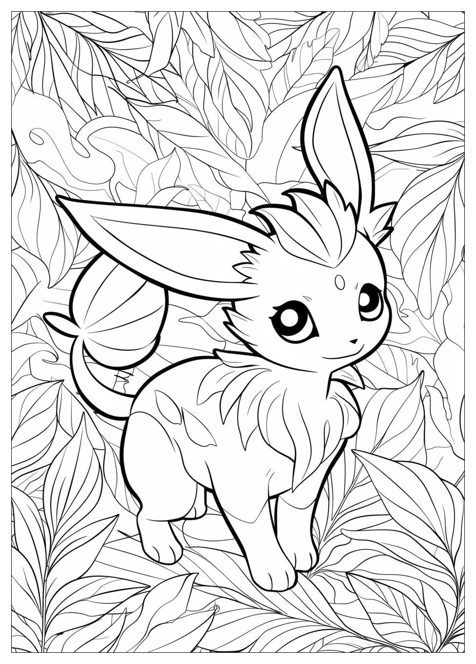 Leafeon Coloring Pages-3