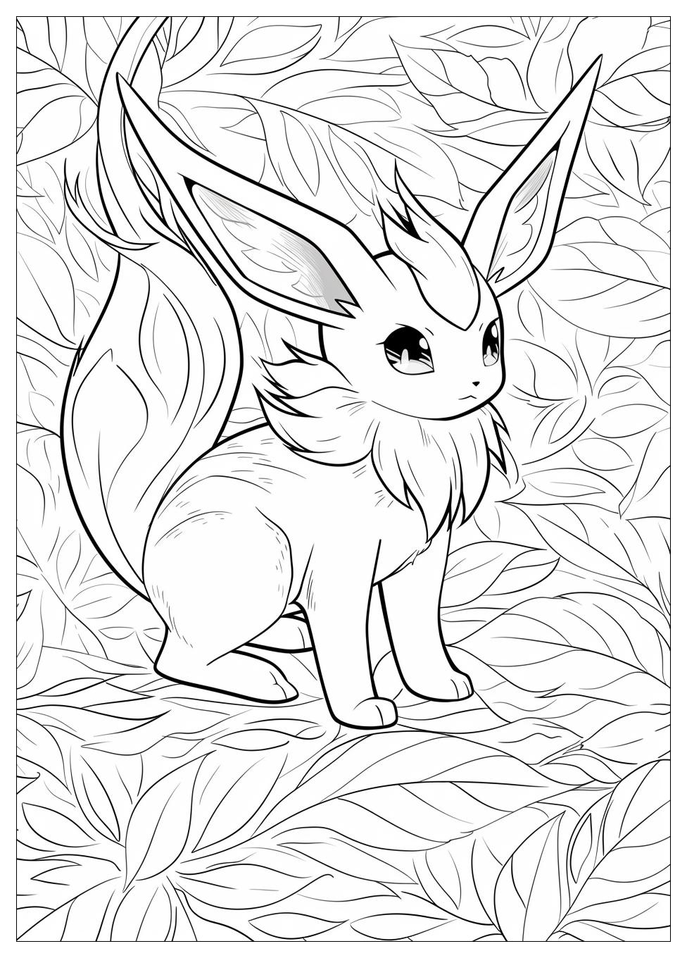 Leafeon Coloring Pages-4