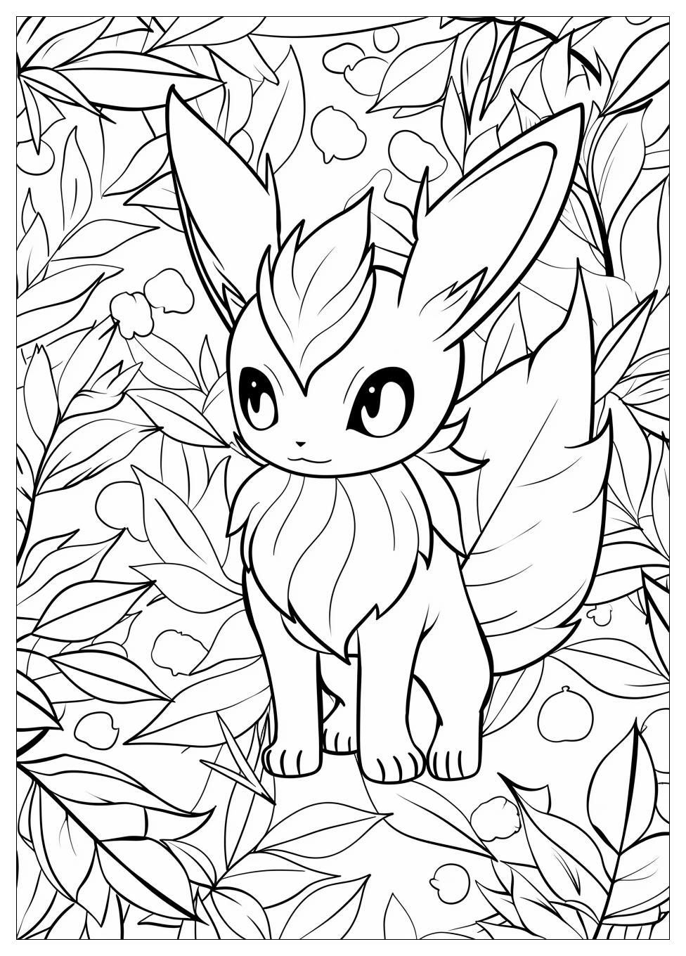 Leafeon Coloring Pages-6