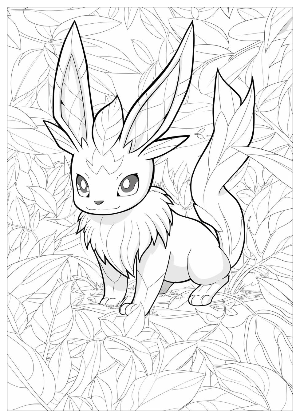 Leafeon Coloring Pages-8