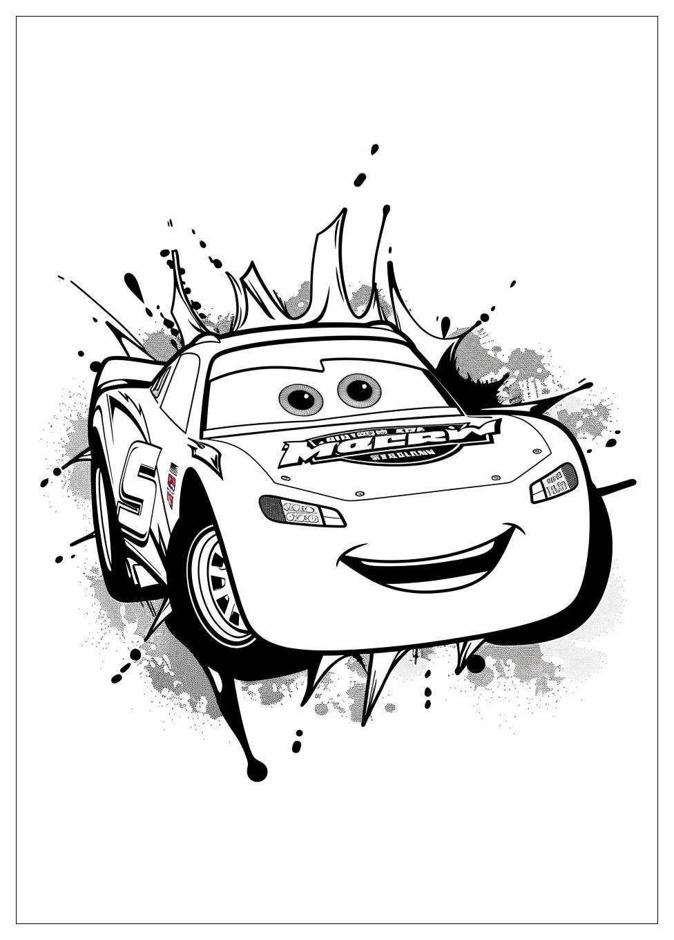 Lightning Mcqueen Coloring Pages-11