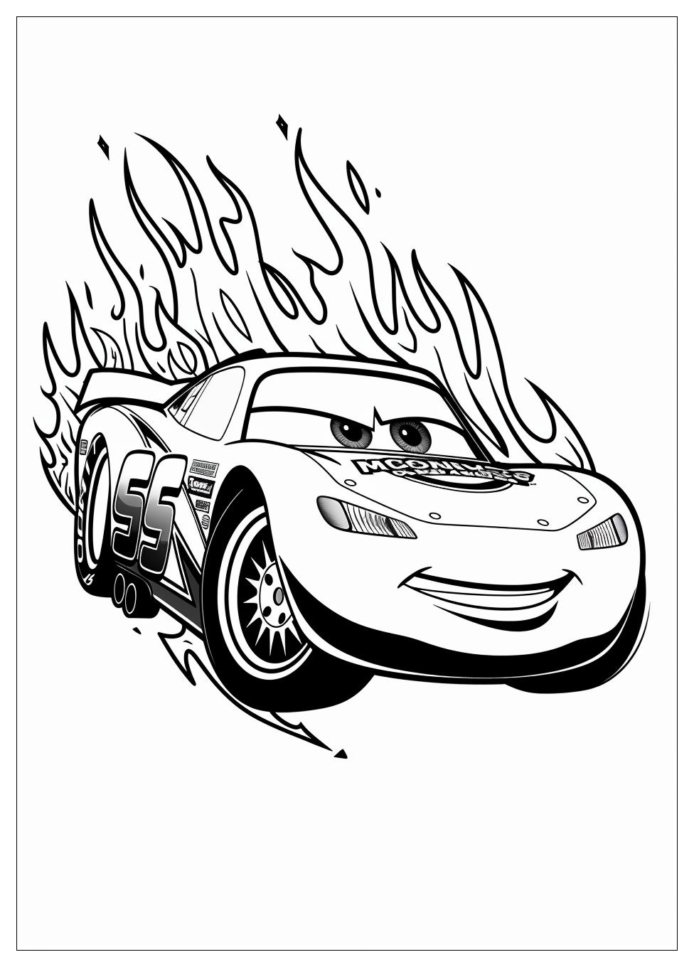 Lightning Mcqueen Coloring Pages-12