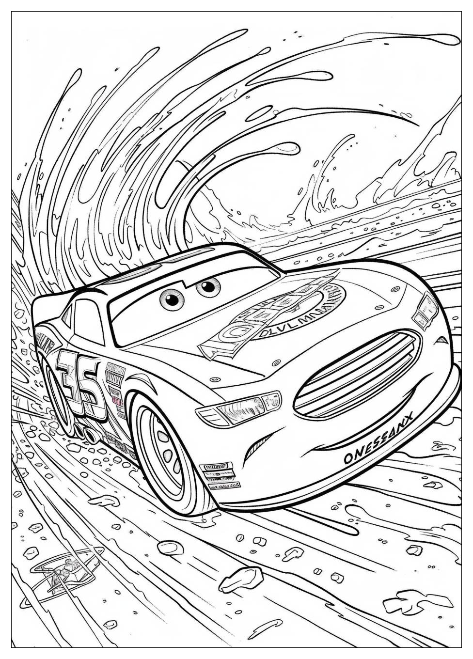 Lightning Mcqueen Coloring Pages-14