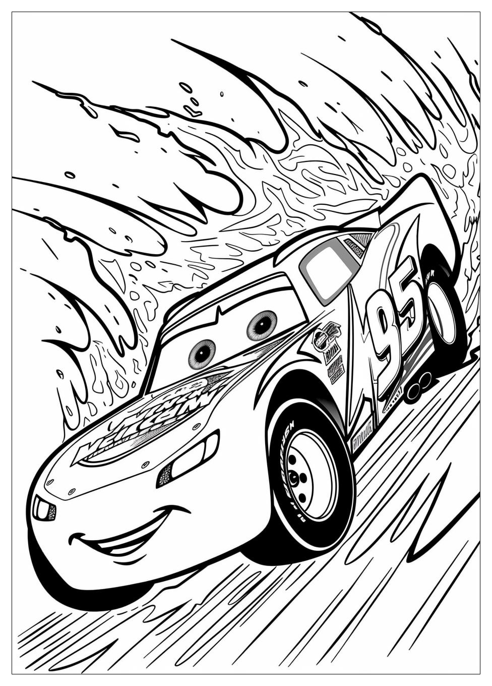 Lightning Mcqueen Coloring Pages-18