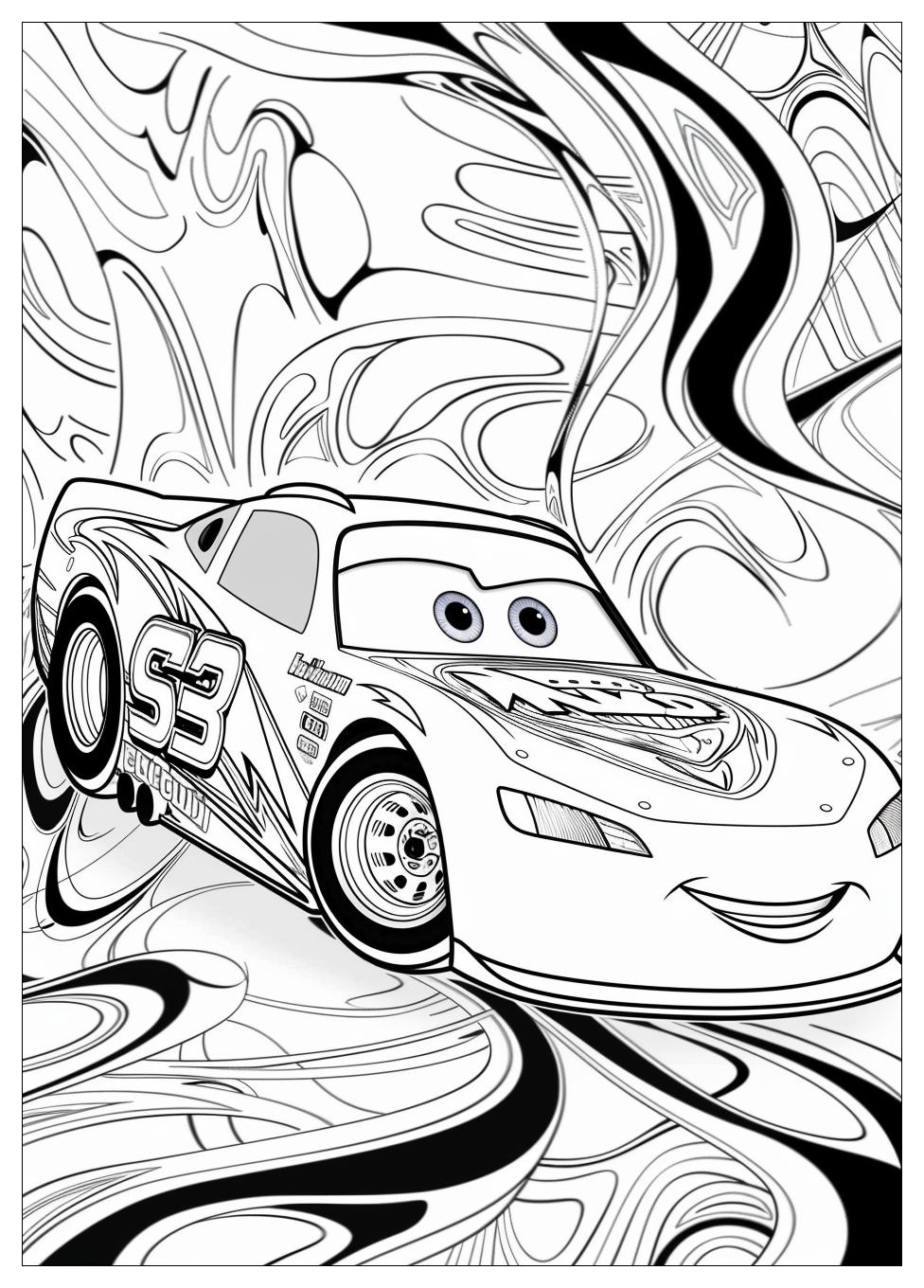 Lightning Mcqueen Coloring Pages-19