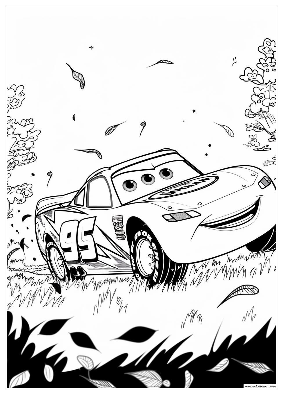 Lightning Mcqueen Coloring Pages-2