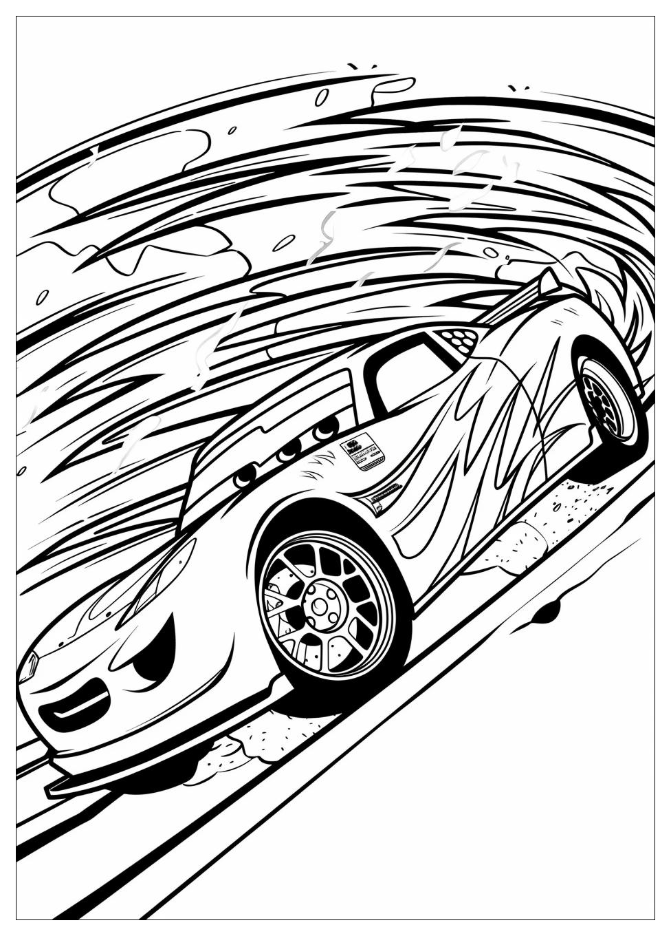 Lightning Mcqueen Coloring Pages-7