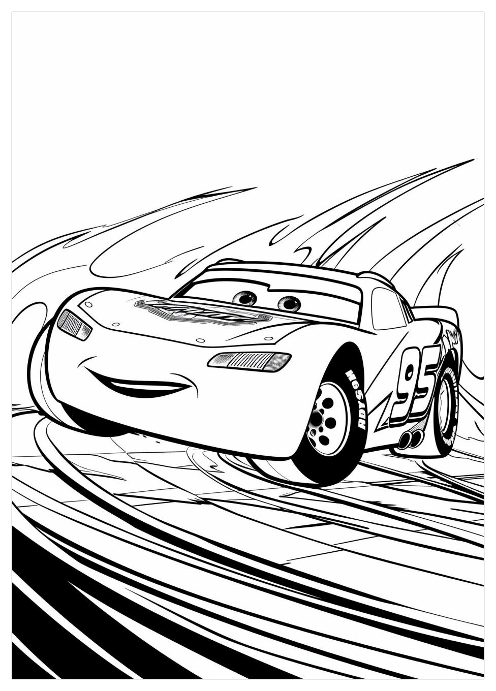 Lightning Mcqueen Coloring Pages-9