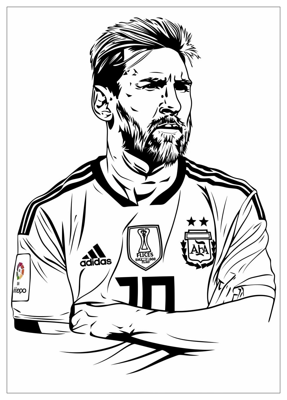 Lionel Messi Coloring Pages-1