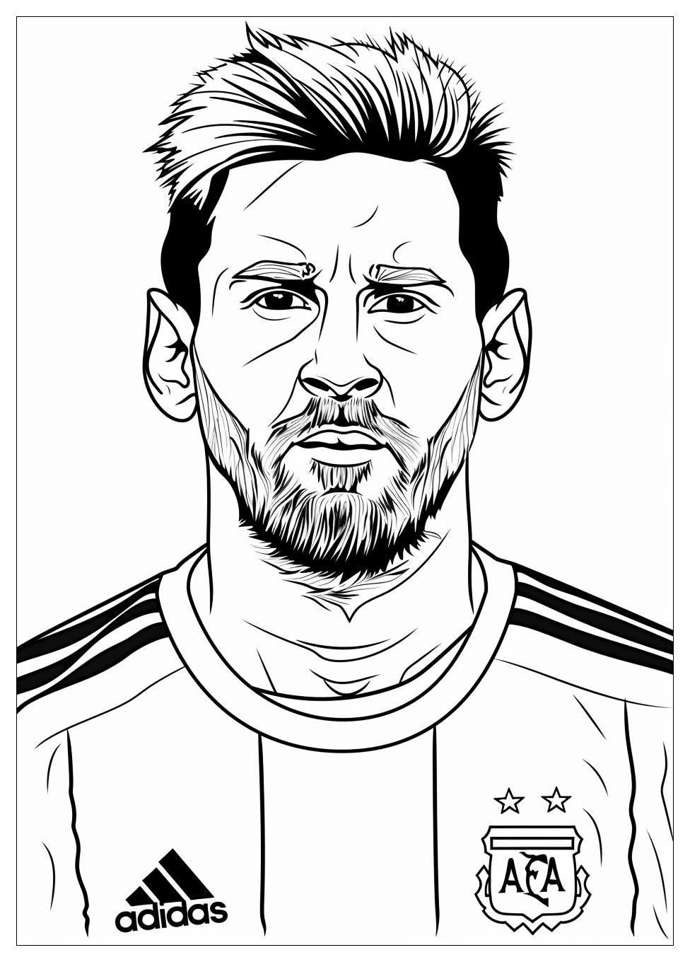 Lionel Messi Coloring Pages-10