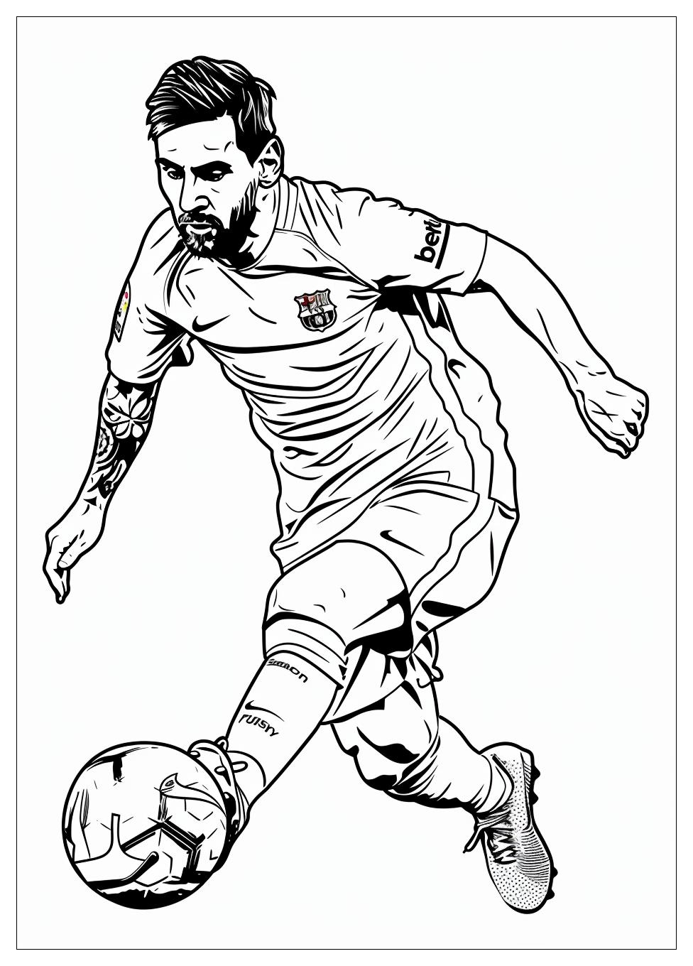 Lionel Messi Coloring Pages-11