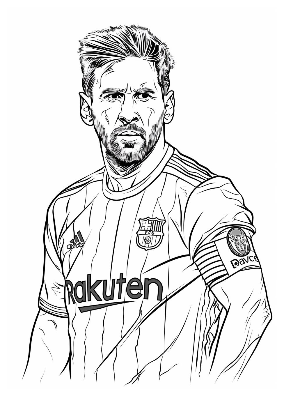 Lionel Messi Coloring Pages-12