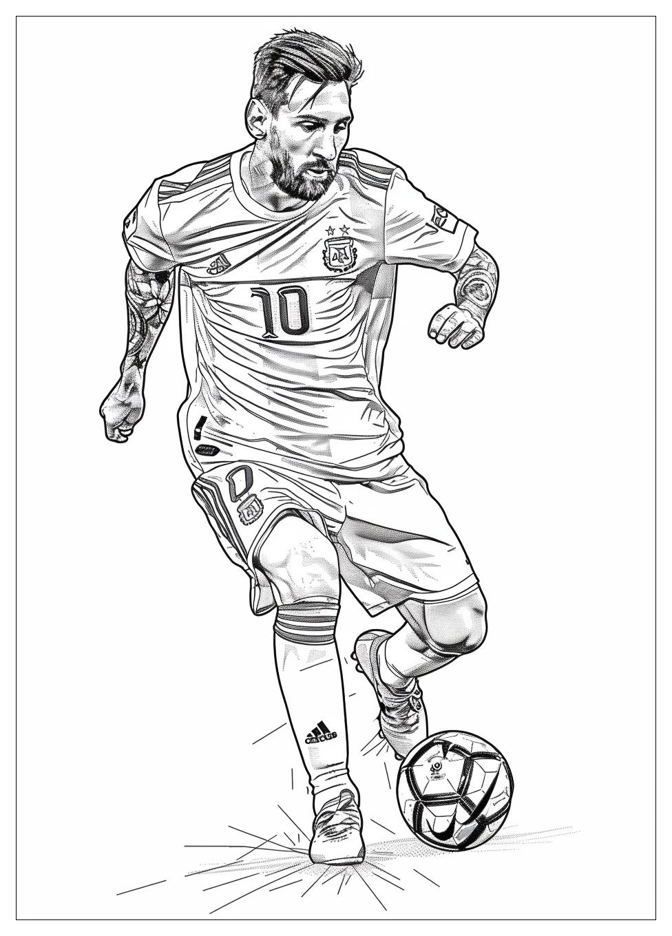 Lionel Messi Coloring Pages-16