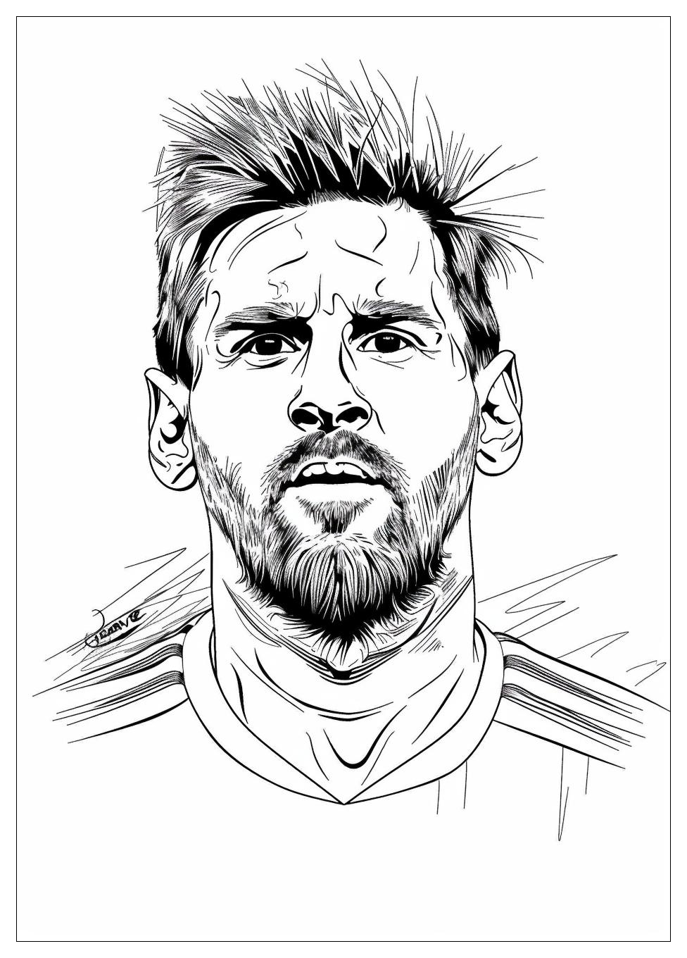 Lionel Messi Coloring Pages-17